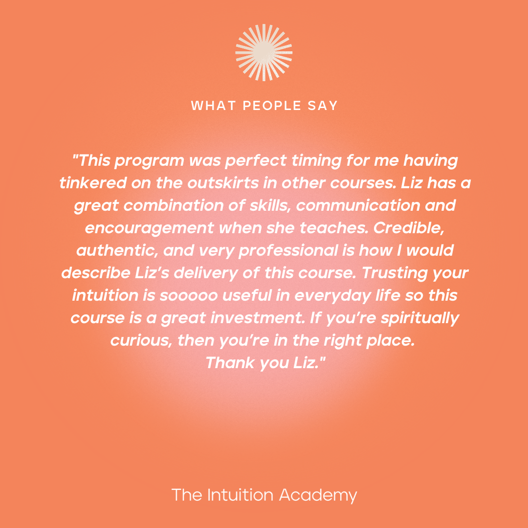 Develop your Intuition Certification - 6 week live virtual  Feb 2025