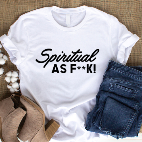 White Spiritual As F**k Tee - Preorder now!