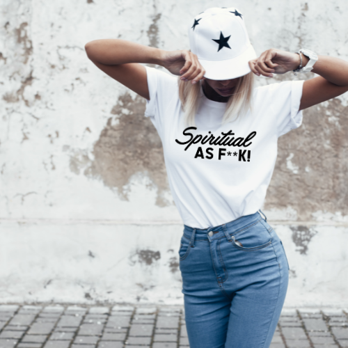 White Spiritual As F**k Tee - Preorder now!
